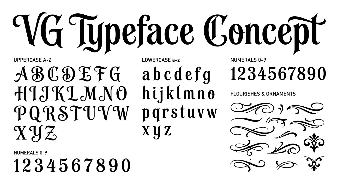 VG Barbershop Typeface