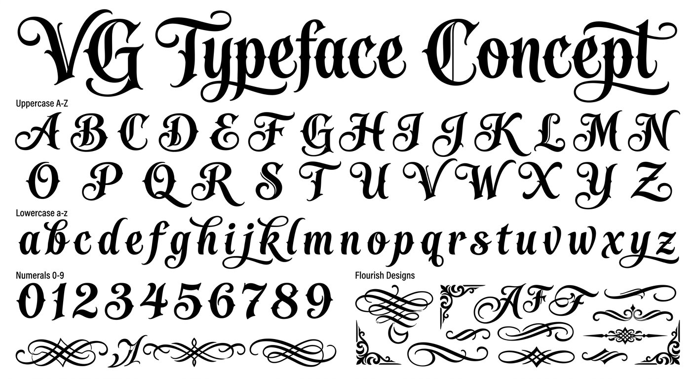 VG Script Typeface Concept